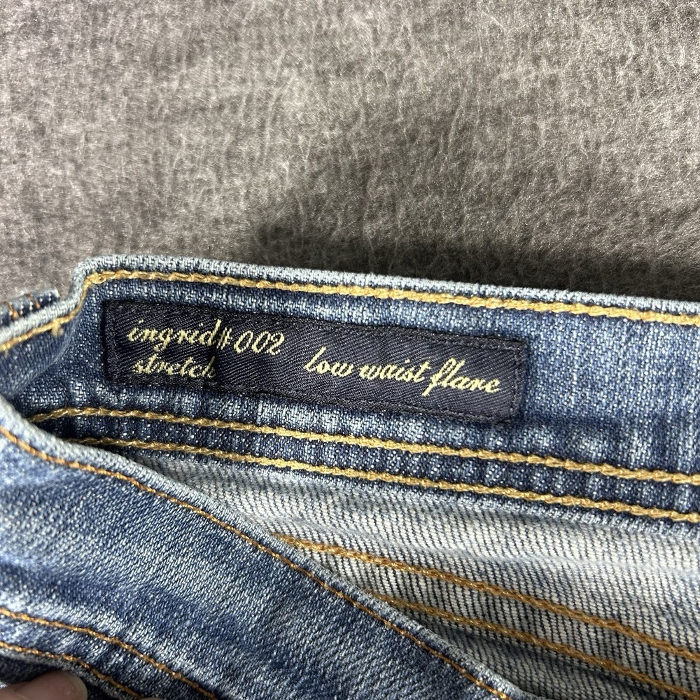 Citizens of Humanity Ingrid #002 Jeans Womens 28 Low Waist Flare Made USA Worn - Picture 7 of 11
